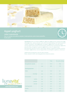 Lignavita reep appel yoghurt