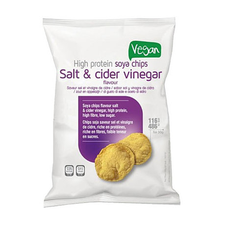 Lignavita high protein soya chips salt & cider vinegar