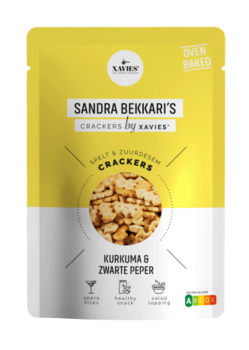 Sandra Bekkari Crackers Spelt & Zuurdesem Kurkuma & Zwarte Peper